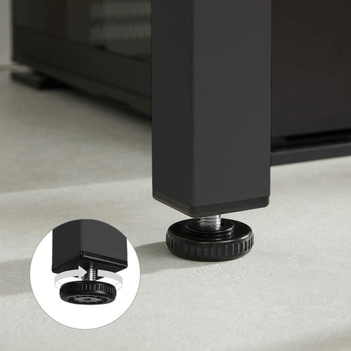 Table De Salle à Manger Tessa Marron Rustique 120 Cm X 60 Cm Avec Pieds Noirs