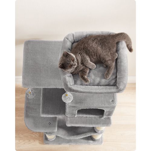 Griffoir Pour Chat - Gris Clair, Corde En Sisal, PCt261w01