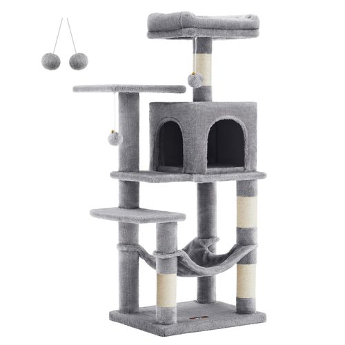 Griffoir Pour Chat - Gris Clair, Corde En Sisal, PCt261w01