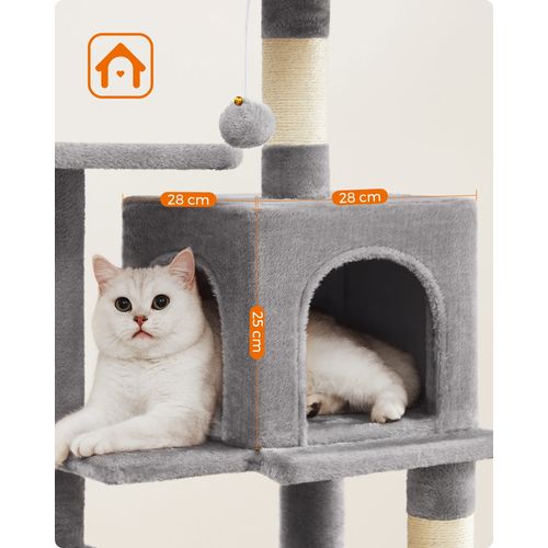 Griffoir Pour Chat - Gris Clair, Corde En Sisal, PCt261w01
