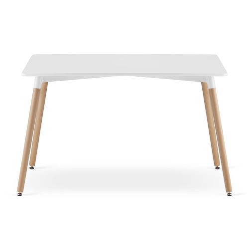 Table De Salle à Manger Moderne Blanche Yuro 120 Cm X 80 Cm