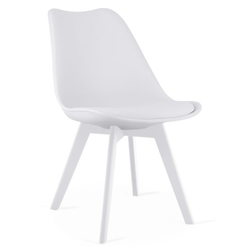 Chaise Rixk - Design Ergonomique Blanc Pour Salon X4