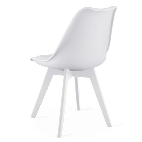 Chaise Rixk - Design Ergonomique Blanc Pour Salon X4