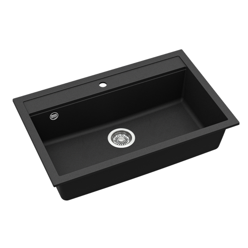 Évier Granit Noir Helika Quadro 1 Bac