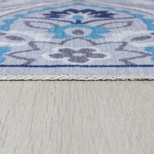 Tapis Intérieur Extérieur Elena En Polyester - Bleu - 120x170 Cm