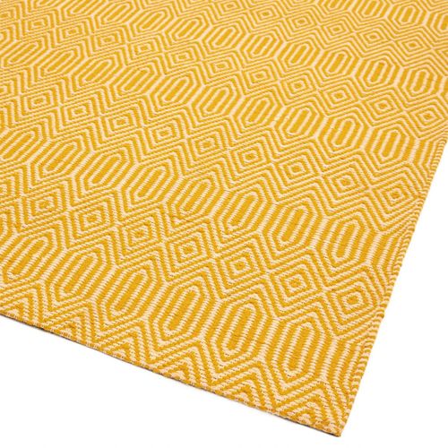 Tapis De Couloir En Coton - Jaune