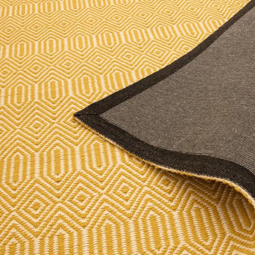 Tapis De Couloir En Coton - Jaune
