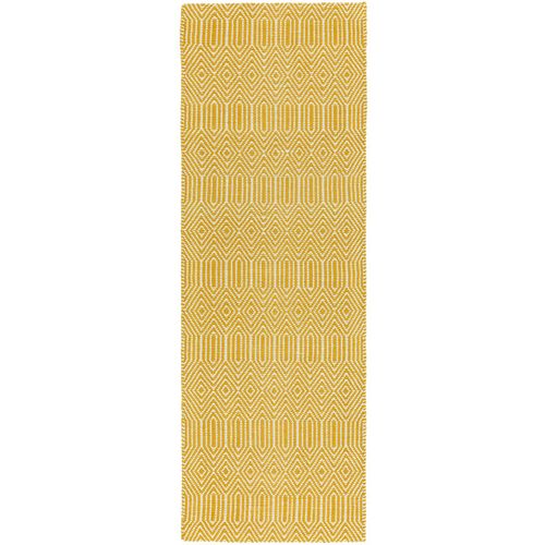 Tapis De Couloir En Coton - Jaune