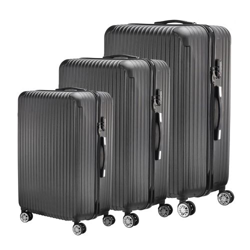 Ensemble De 3 Valises à 4 Roues Avec Serrure à Combinaison, Valise Rigide En Abs, Valise Trolley