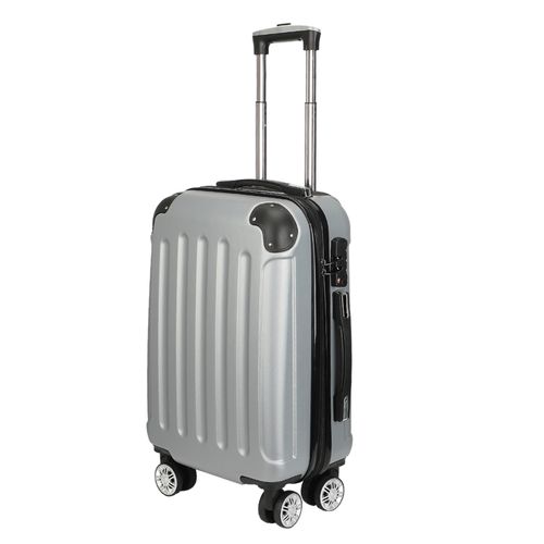 Ensemble De 3 Valises Rigides Légères à Roulettes Avec Serrure Tsa Et 4 Roulettes, Gris