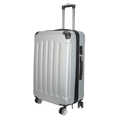 Ensemble De 3 Valises Rigides Légères à Roulettes Avec Serrure Tsa Et 4 Roulettes, Gris