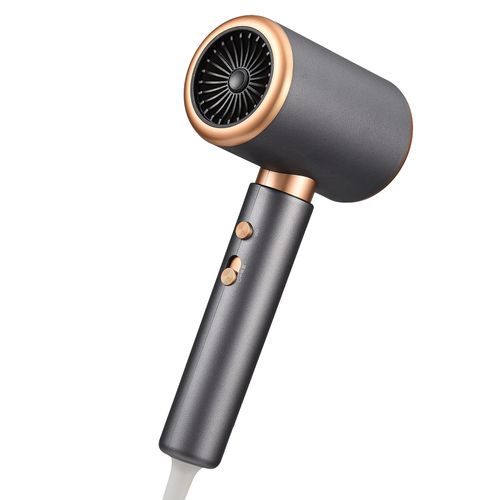 Sèche-cheveux, Silencieux, Haute Vitesse, Interrupteur à Trois Vitesses, 2000 W, Gris