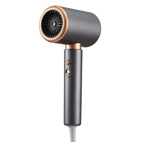 Sèche-cheveux, Silencieux, Haute Vitesse, Interrupteur à Trois Vitesses, 2000 W, Gris