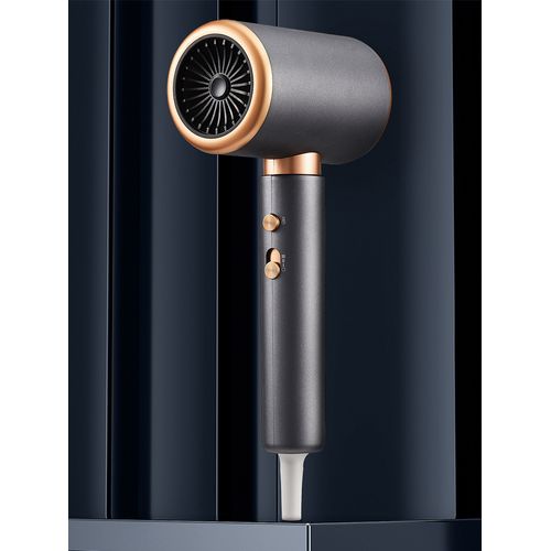 Sèche-cheveux, Silencieux, Haute Vitesse, Interrupteur à Trois Vitesses, 2000 W, Gris