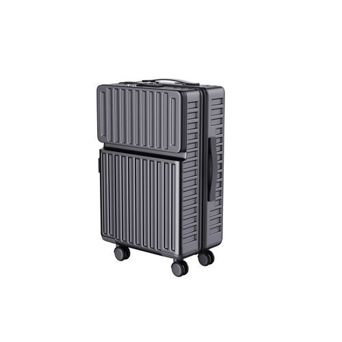 Valise 2 Pièces, Coque Rigide En Abs, Serrure à Combinaison Tsa Et Poignée Télescopique, Noire