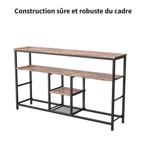 Meuble TV Avec LED, 4 Tiroirs En Tissu Avec 2 Compartiments Ouverts, 108 X 29,8 X 76,8 Cm