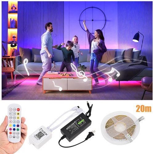 Guirlande Lumineuse D'extérieur Étanche De 20 Mètres - 8 Modes