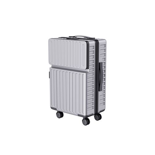 Valise Deux Pièces 20/24" Avec Serrure à Combinaison Et Roulettes Pivotantes à 360°, Grise