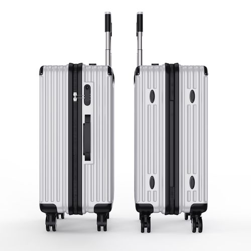 Ensemble De 3 Valises à 4 Roues, Serrure à Combinaison, Poignée Télescopique,blanc