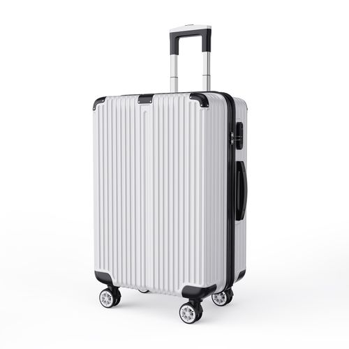 Ensemble De 3 Valises à 4 Roues, Serrure à Combinaison, Poignée Télescopique,blanc