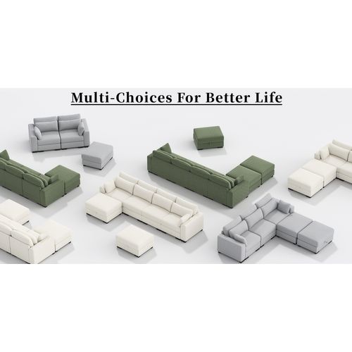 Canapé Deux Places Rembourré Avec Coussins Et Dossier Amovibles, Vert