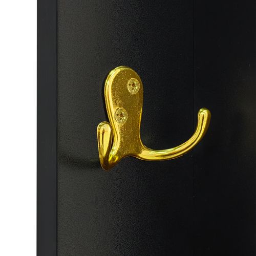 Vestiaire Avec Banc à Chaussures Et Coussin, Noir