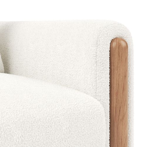 Fauteuil Moderne - Rembourrage Doux - Blanc
