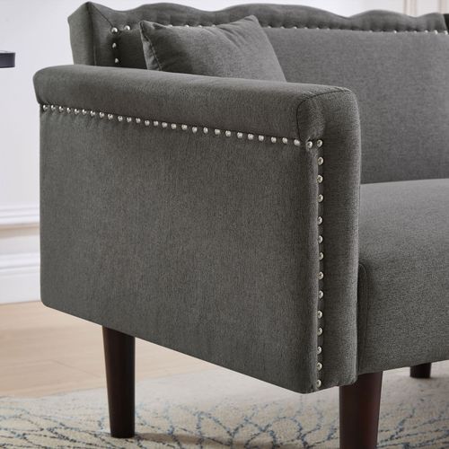 Canapé Convertible 2 Places - Gris