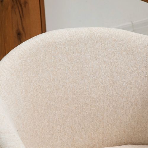 2 Chaises Rembourrées - Style Nordique - Stable Et Durable - Couleur Béige