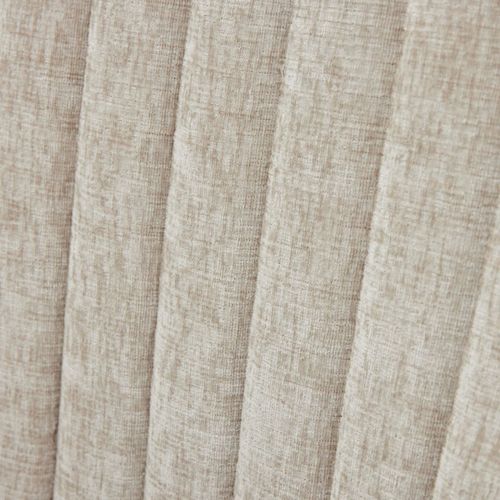 Paire De Chaises En Chenille Beige - Structure Bois - Confort Garanti - Convient Aux Salles à Manger