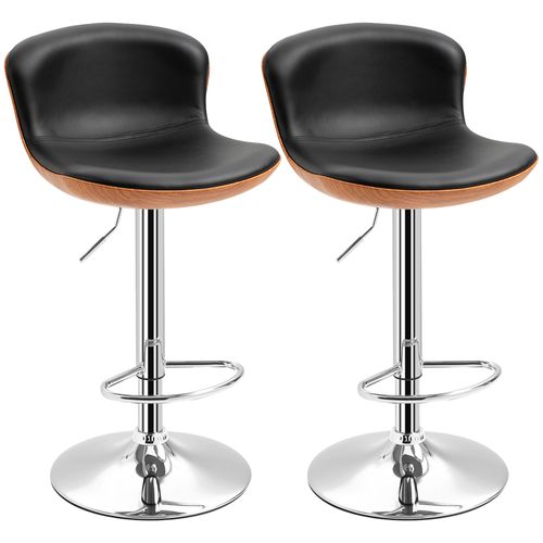 2 Tabourets De Bar Ergonomiques - Hauteur Réglable 85-106 Cm - Idéal Cuisine