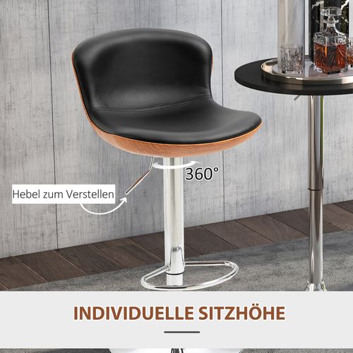 2 Tabourets De Bar Ergonomiques - Hauteur Réglable 85-106 Cm - Idéal Cuisine