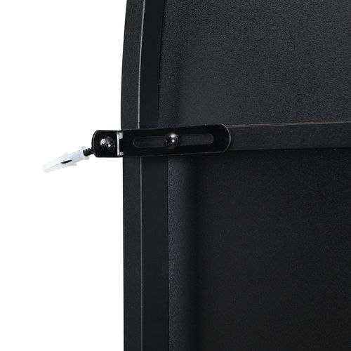 Meuble D'entrée Multifonction - Rangement Chaussures, Manteaux - Mdf Et Pieds Métal,noir