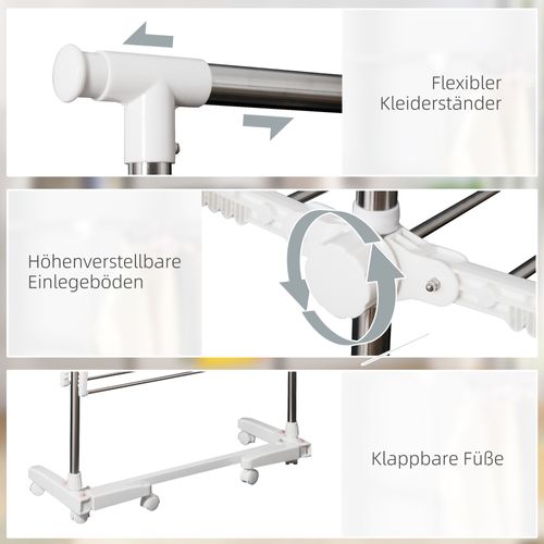 Tour De Séchage Pliable Avec Ailes Latérales - 2 Niveaux - Design Compact