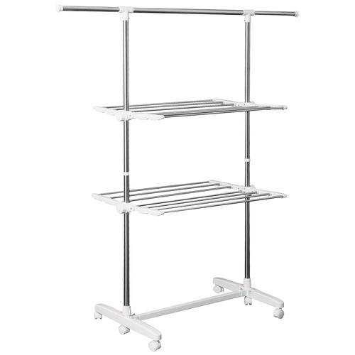 Tour De Séchage Pliable Avec Ailes Latérales - 2 Niveaux - Design Compact