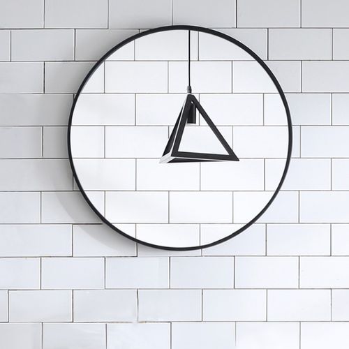 Miroir Salle De Bain Rond Métal Noir