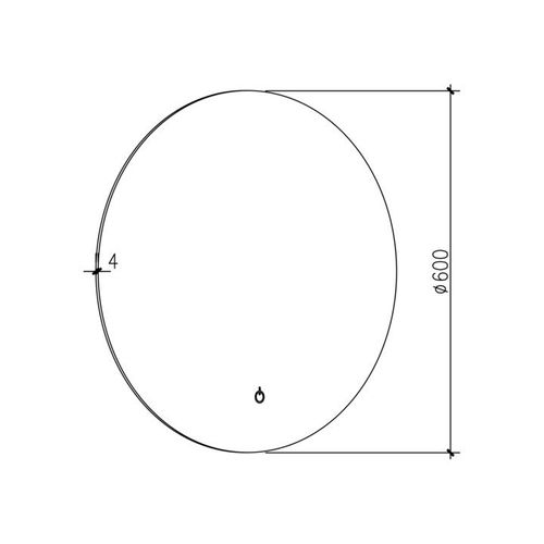 Miroir Rond Lumineux De Salle De Bain 60 Cm
