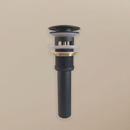 Bonde Up Noire Pour Vasque Encastrée