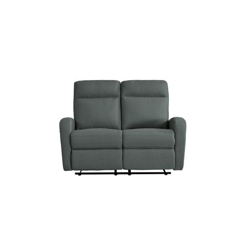 Canapé relax 2 places OSCAR tissu Gris anthracite