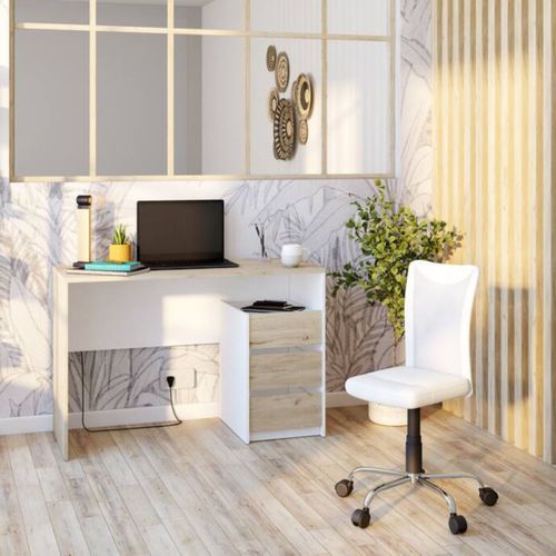 Fauteuil de bureau Luxe 2 Blanc