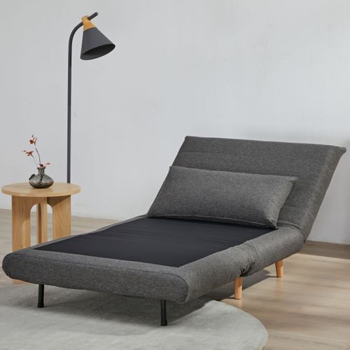 Fauteuil convertible IGLOO tissu gris foncé