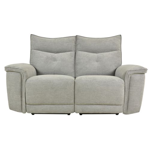 Canapé relax 2 places 3 moteurs ADAM tissu métal