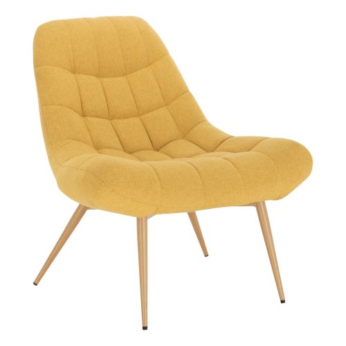 Fauteuil BERGAME Tissu jaune