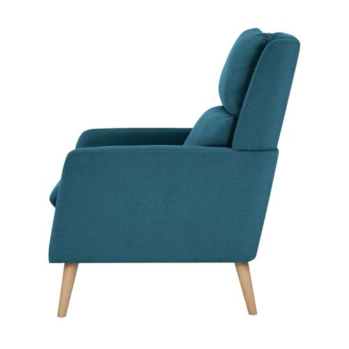 Fauteuil MURANO Tissu bleu canard