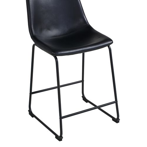 Tabouret de bar H.61 ROMANE noir