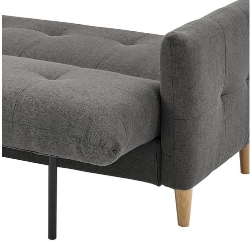 Banquette lit BIMBO tissu Gris anthracite