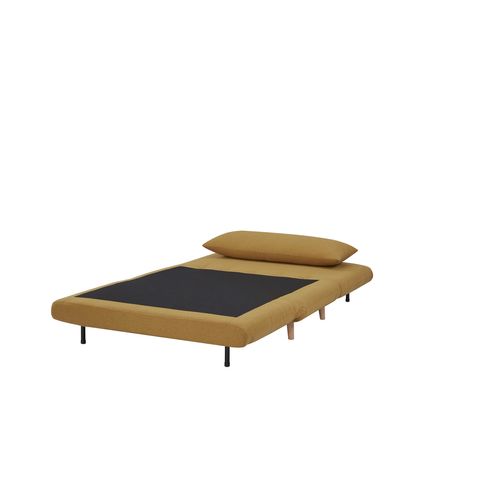 Canapé 2 places convertible IGLOO Tissu moutarde