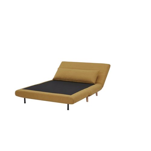 Canapé 2 places convertible IGLOO Tissu moutarde