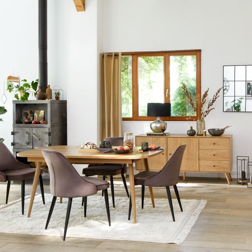 Buffet COLUMBUS imitation chêne