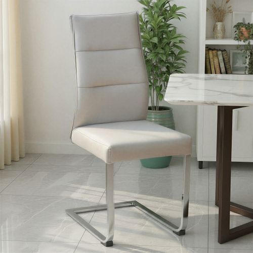 Chaise KIMI polyuréthane gris